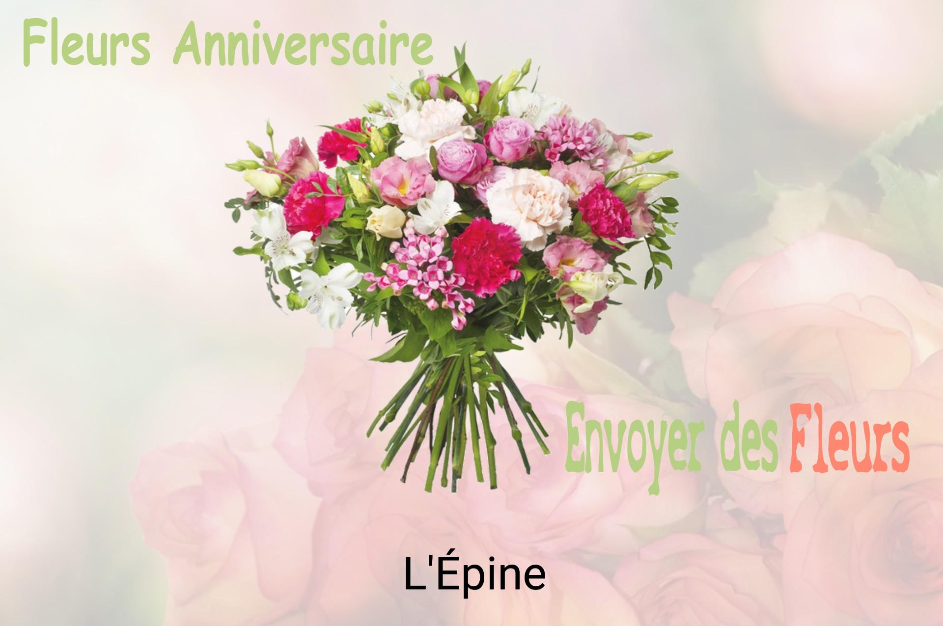Bouquet de fleurs d’anniversaire livré à L'Épine